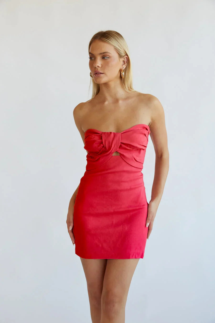 Kynlee Twist Front Mini Dress