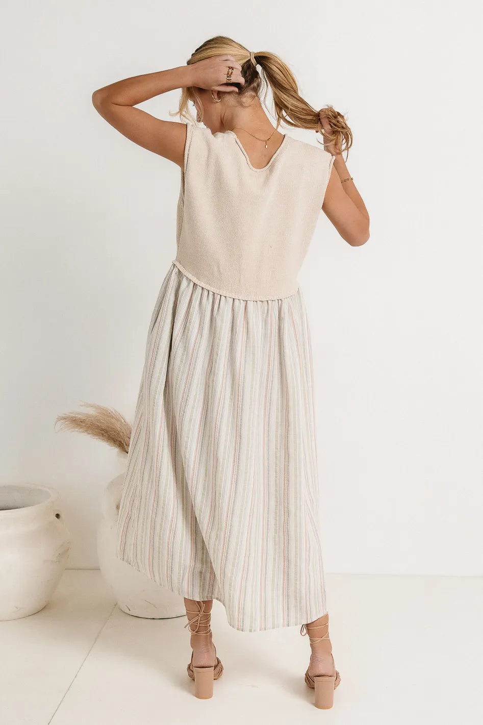 Mckensley Contrast Midi Dress Final Sale
