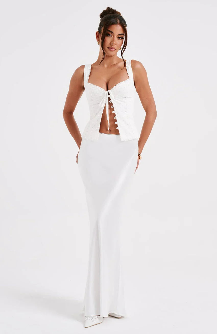 Sydney Maxi Skirt - Ivory