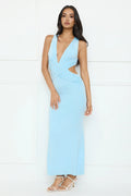 Electric Kiss Maxi Dress Blue