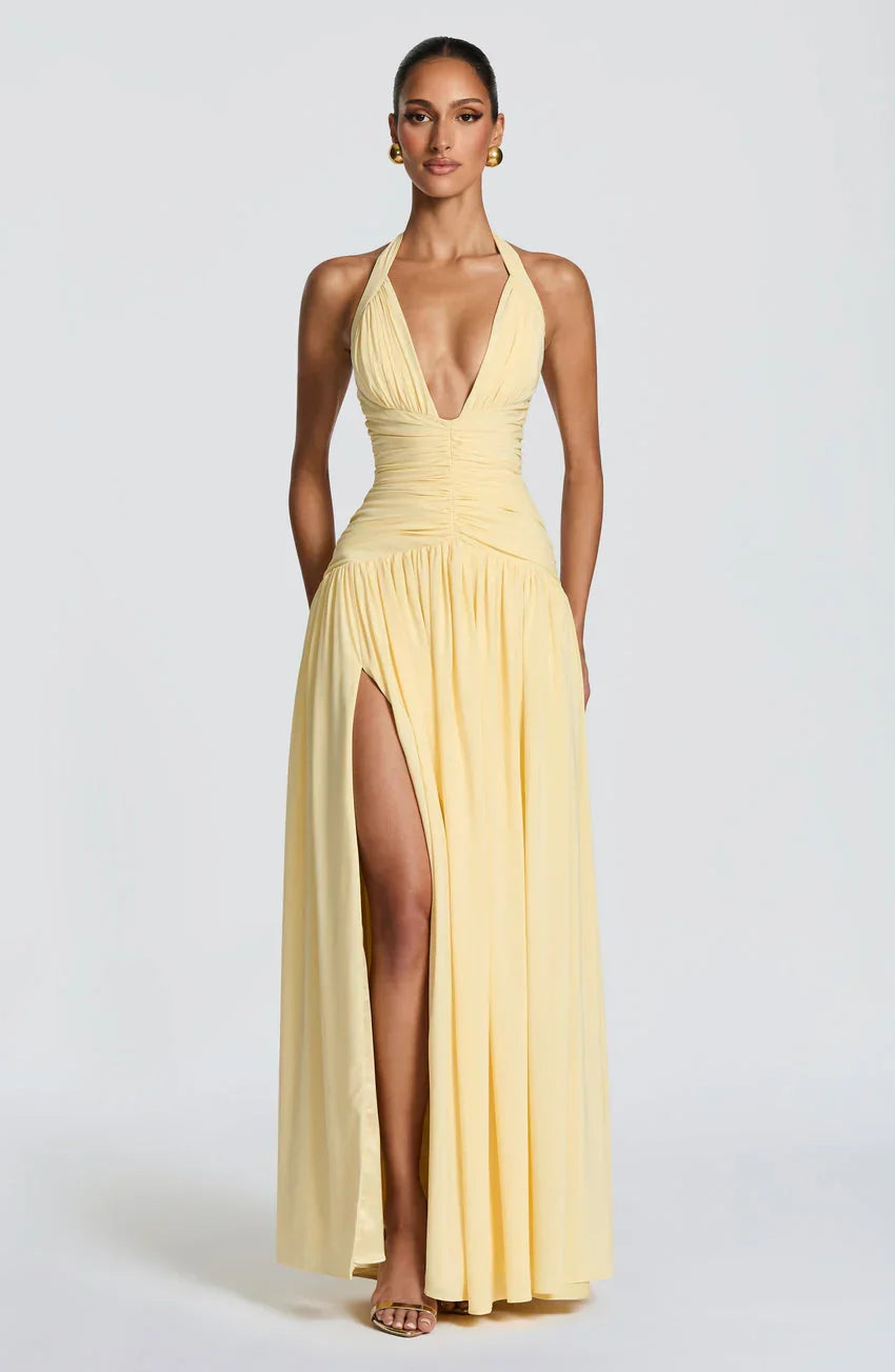 Amaris Maxi Dress - Lemon