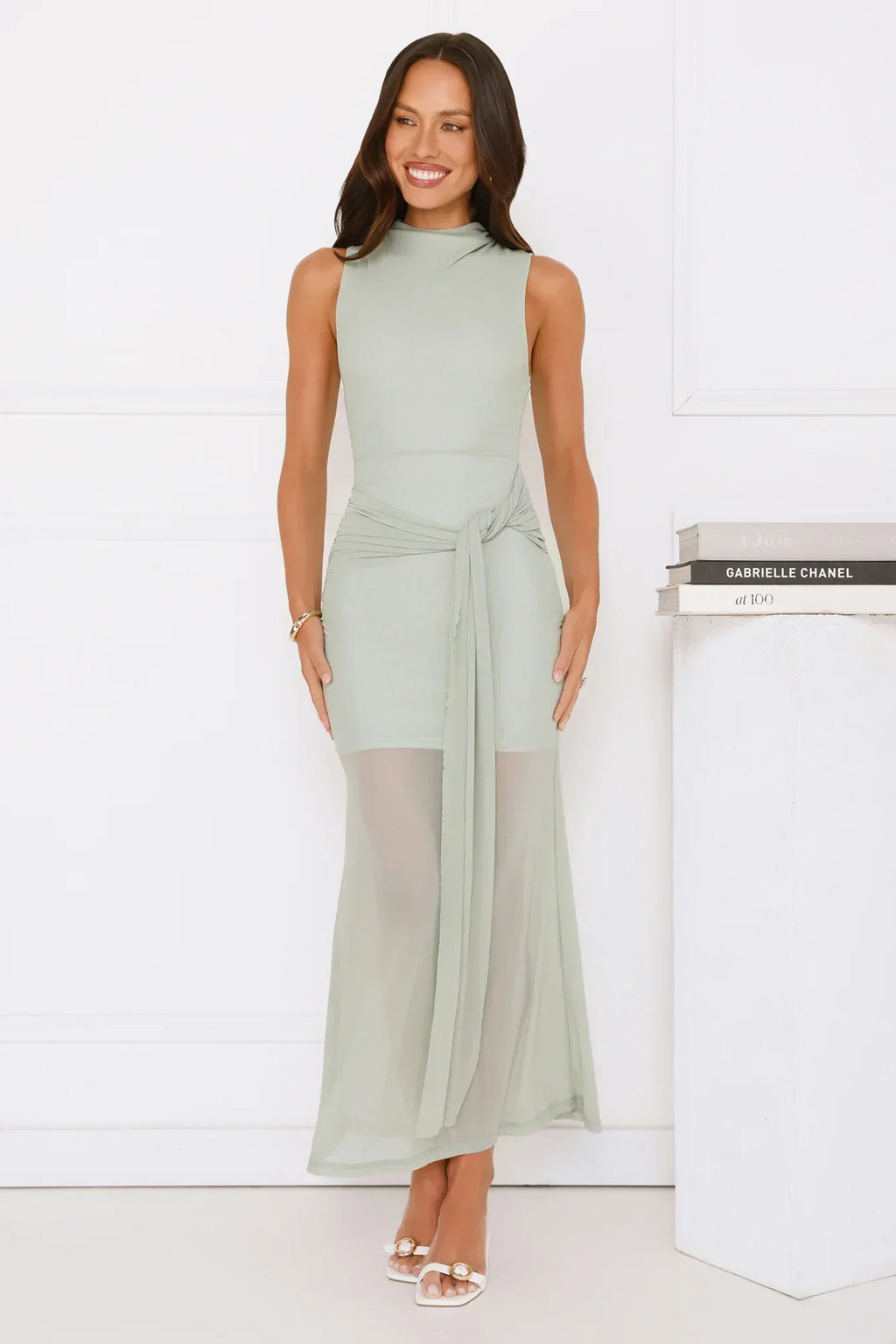 Dazzle Me Darling Mesh Maxi Dress