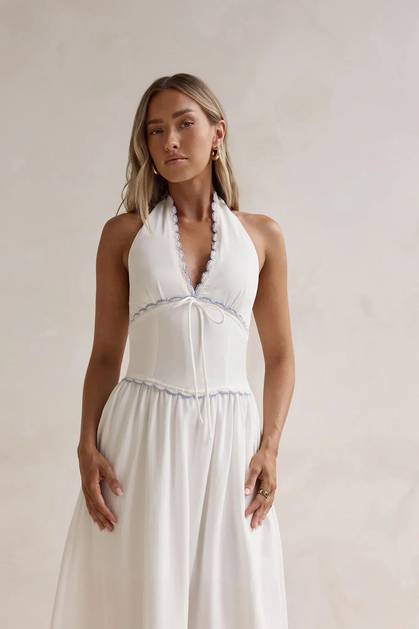 Days Of Dreaming Halter Maxi Dress White