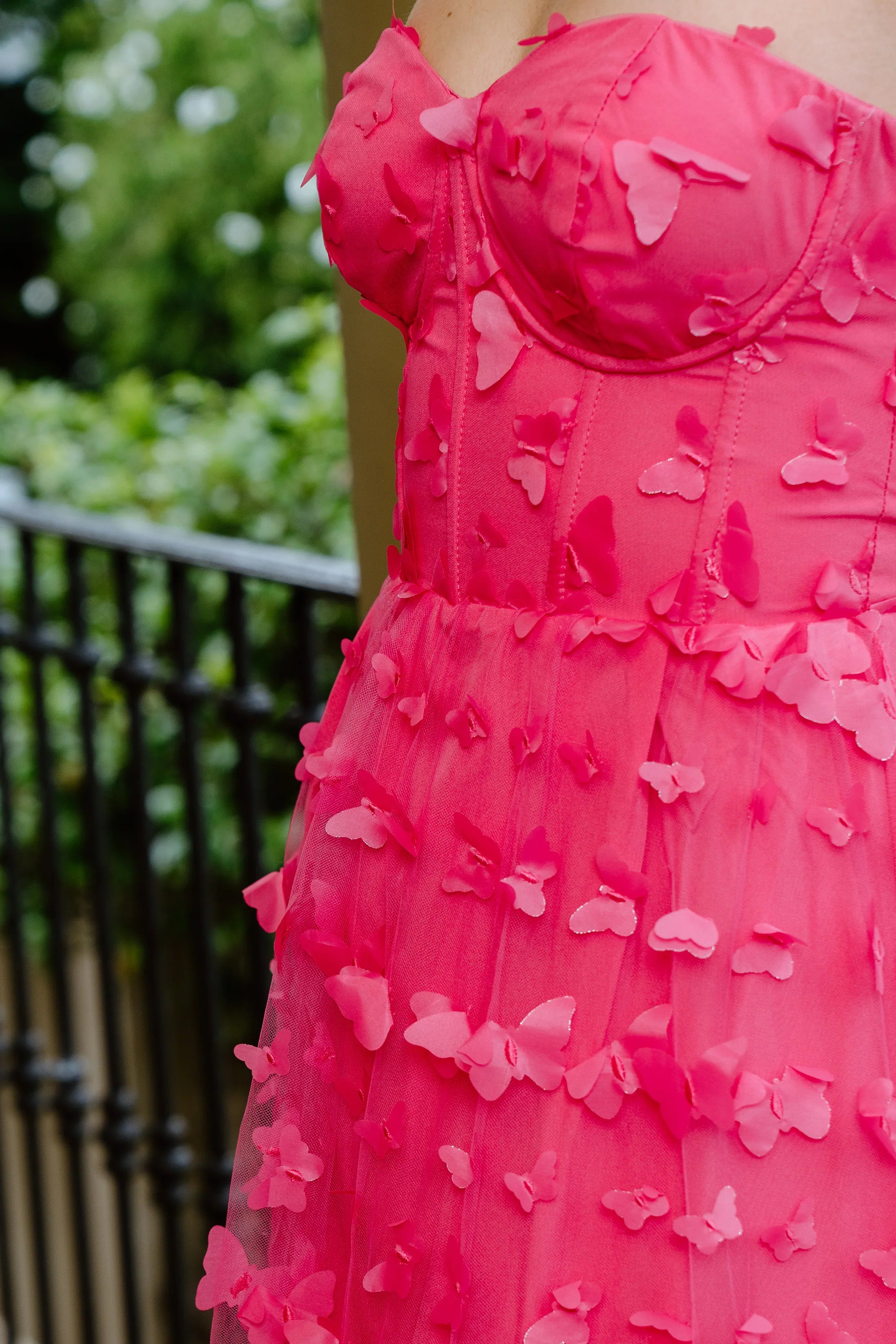 Ariana Strapless Pink Maxi Dress