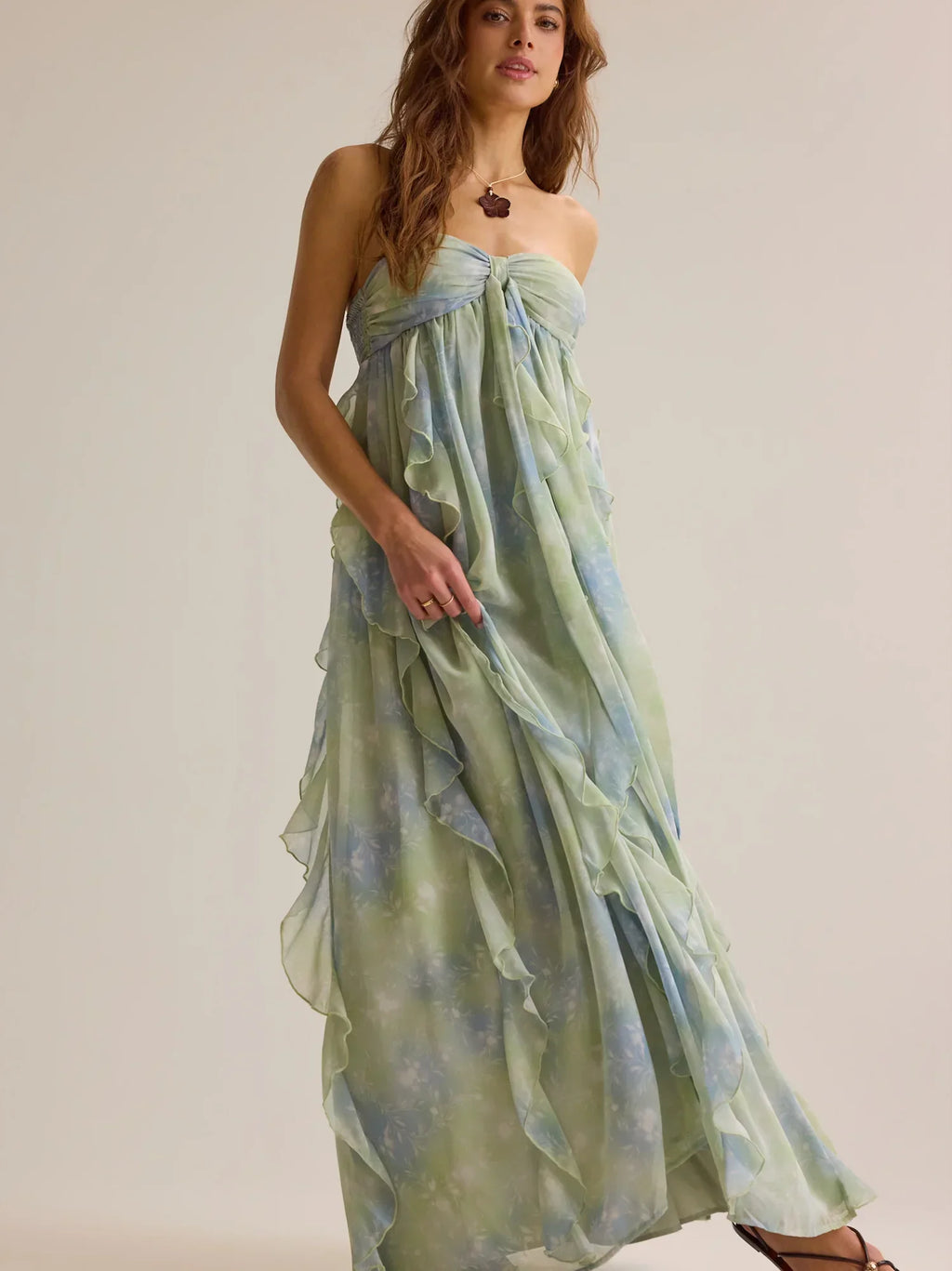 Harvey Ruffle Maxi Dress