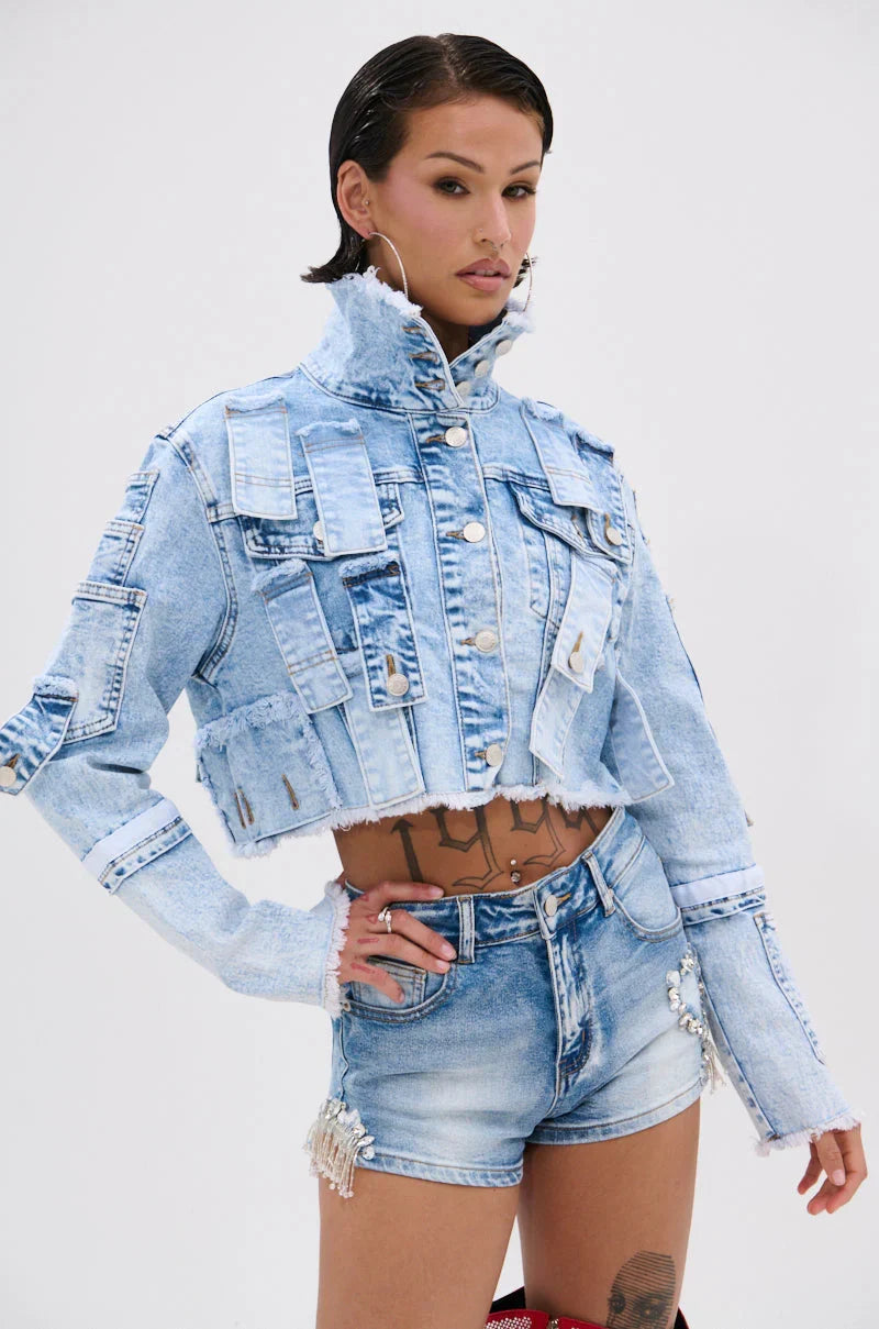 Arianne Patchwork Denim Jacket