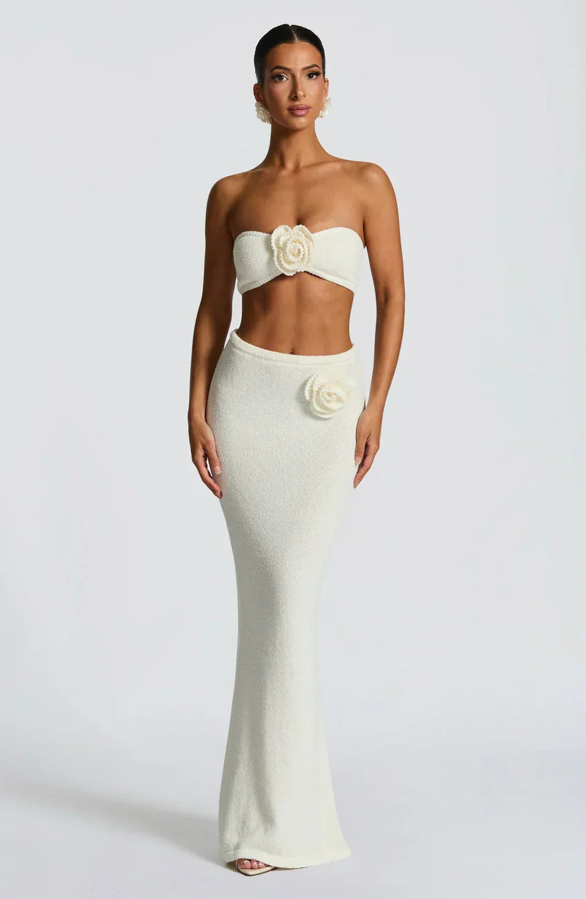 Sola Maxi Skirt - Ivory