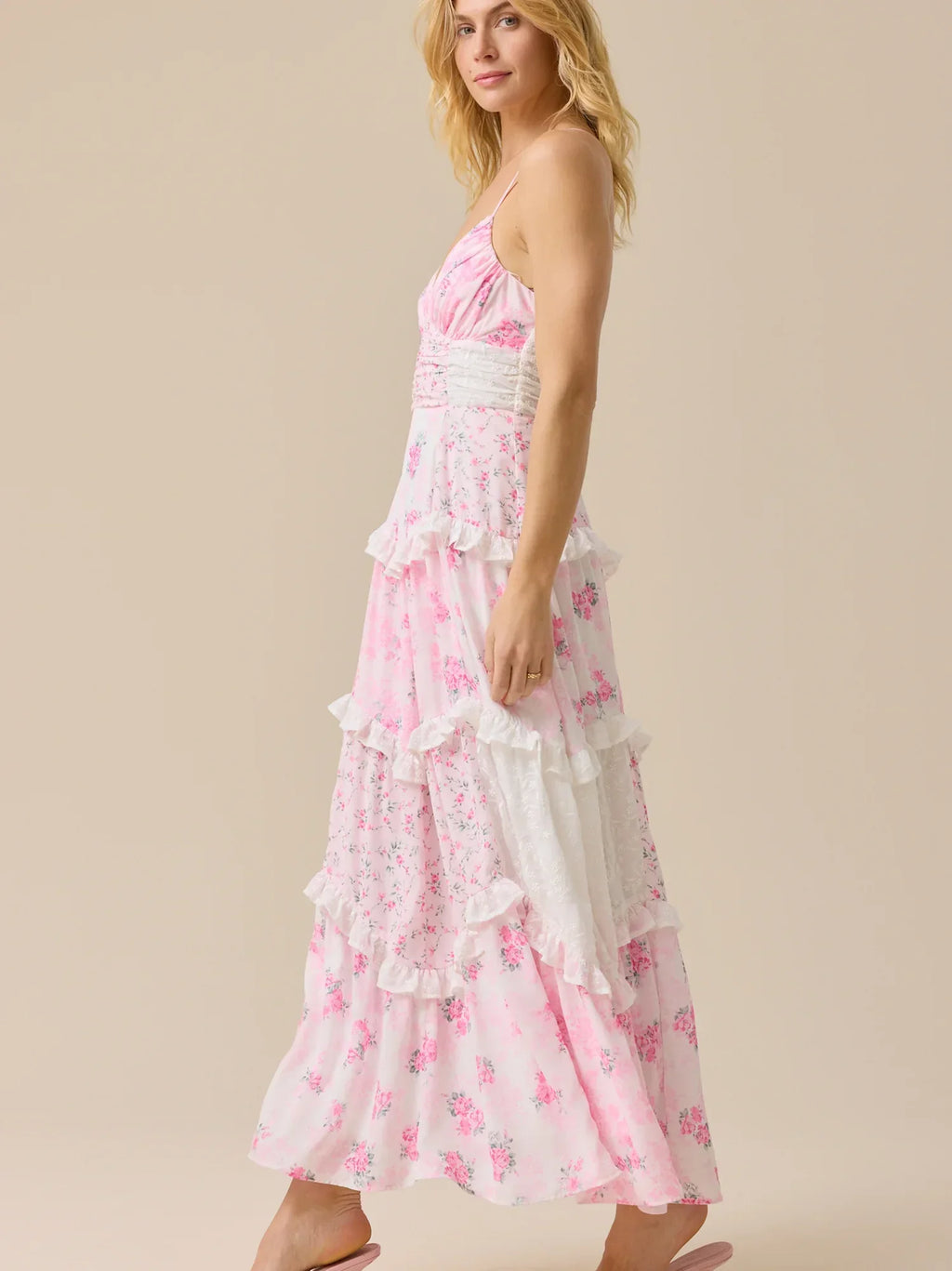 Adernlia Floral Maxi Dress