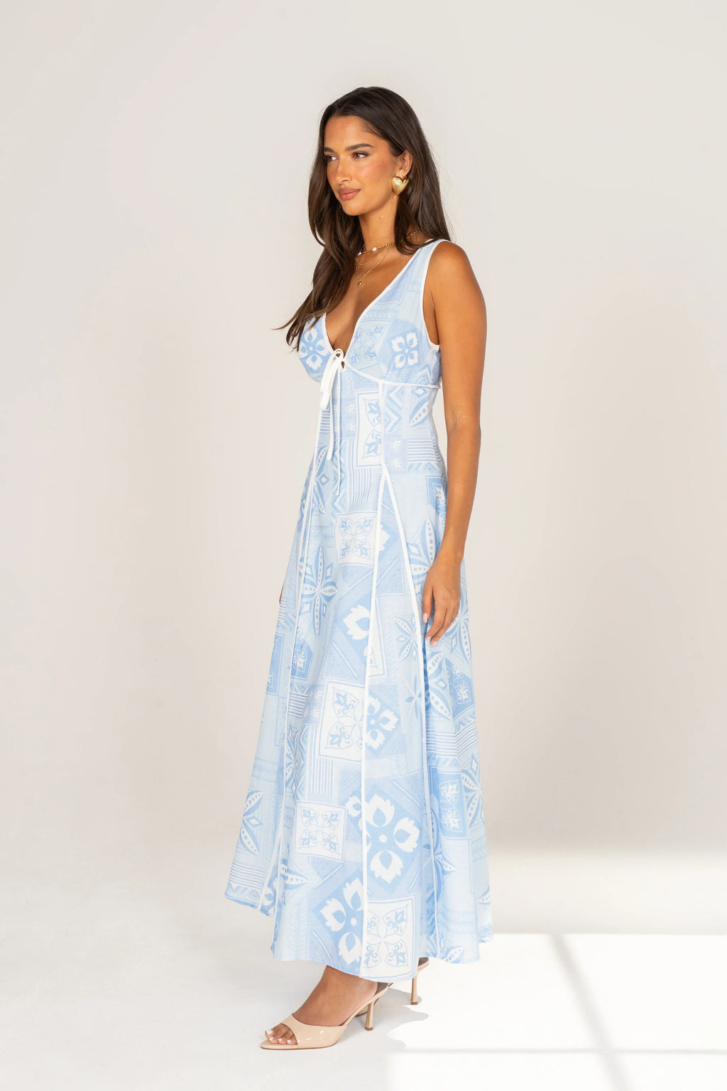 Quinley Print Sleeveless Maxi Dress