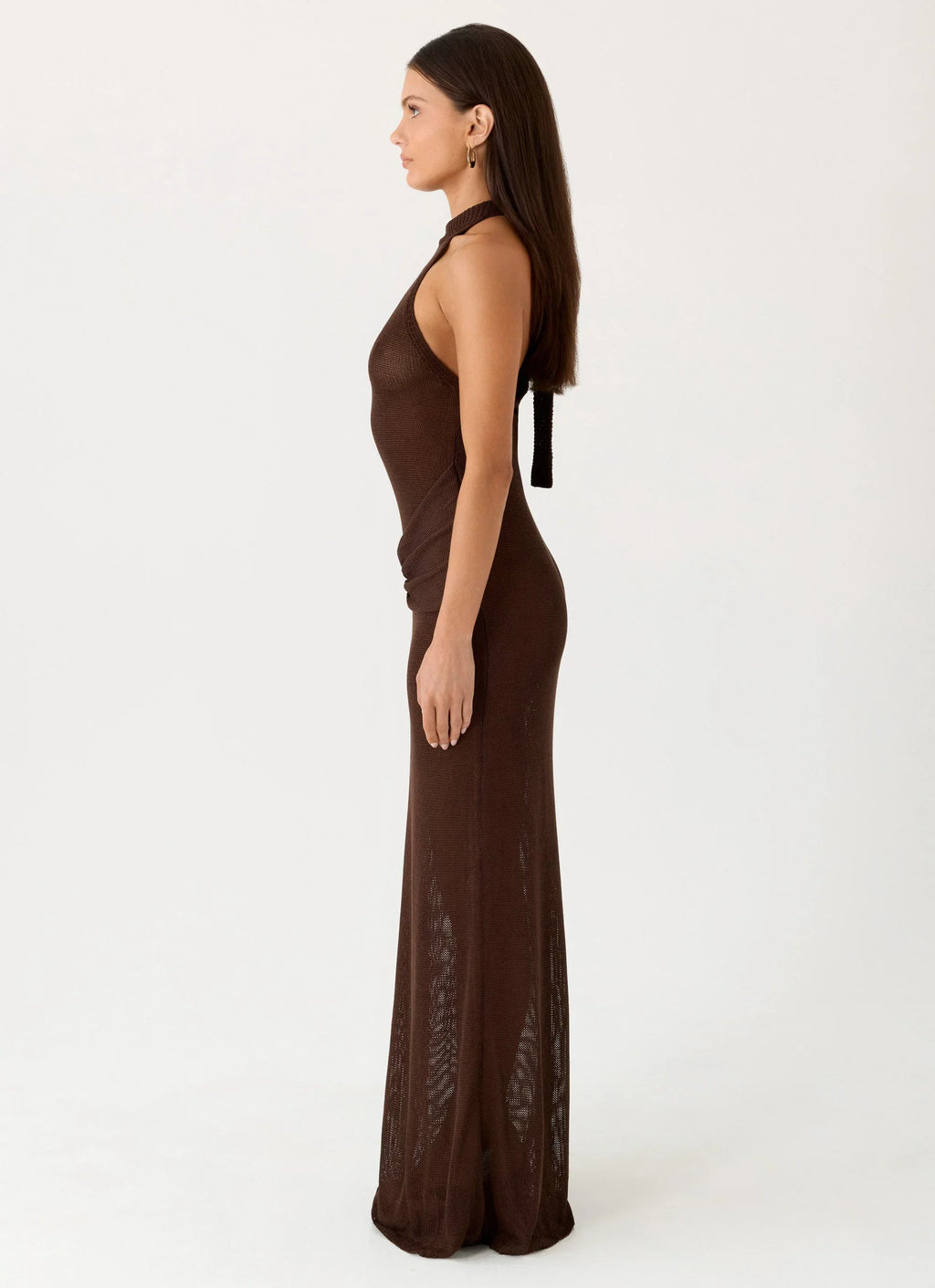 Saoirse Knit Maxi Dress Brown