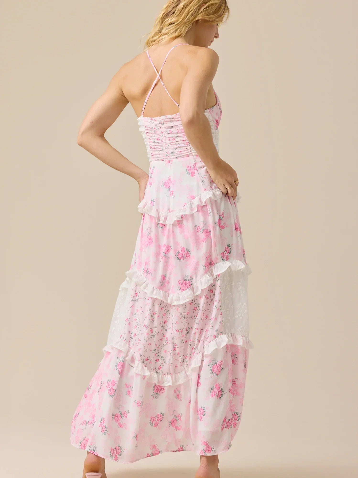 Adernlia Floral Maxi Dress