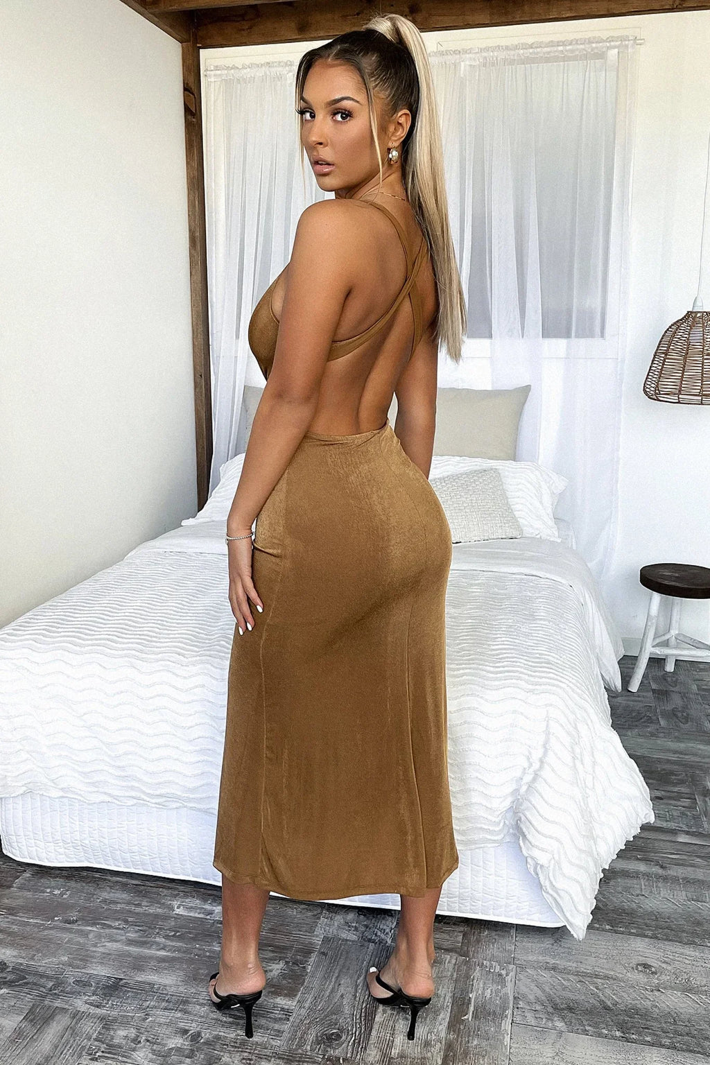 Melodie Maxi Dress - Brown