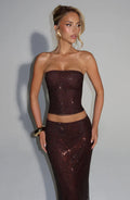Serena Top - Plum Brown