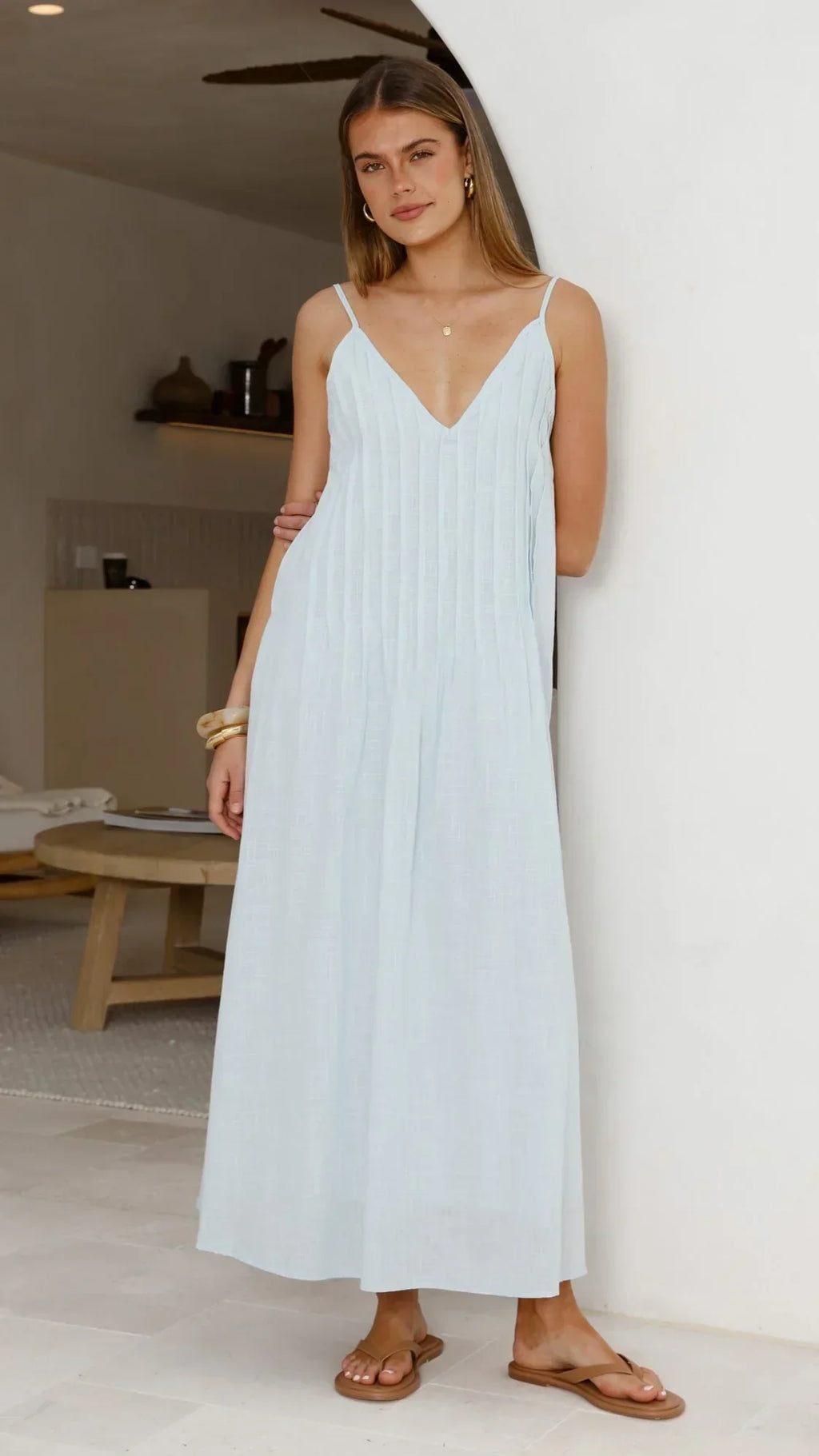 Aspen Maxi Dress - Baby Blue