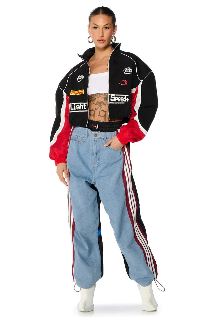 Hamilton Nylon Racing Bomber Jacket
