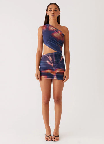Addie Mini Dress - Midnight Bloom