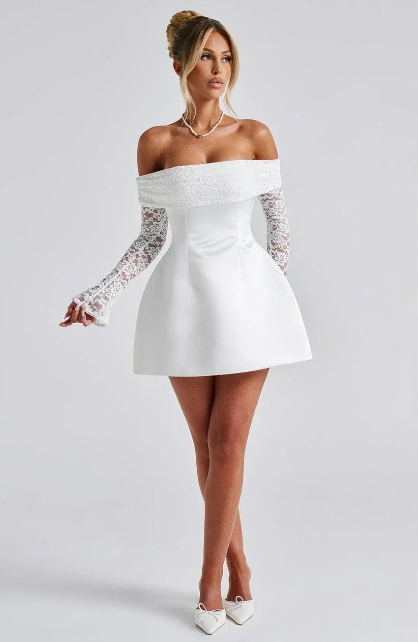 Georgianna Mini Dress - Ivory