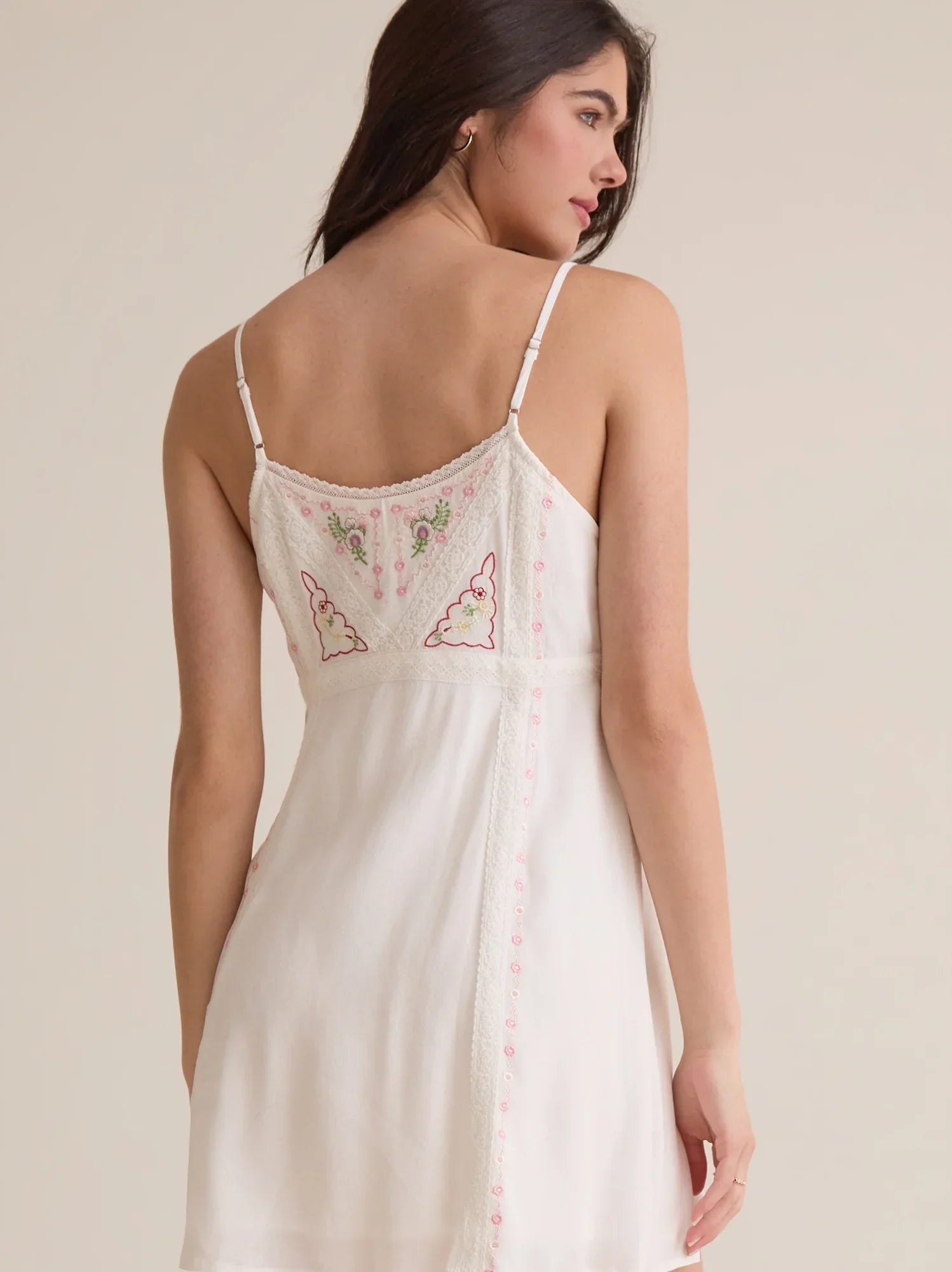 Parker Embroidered Mini Dress