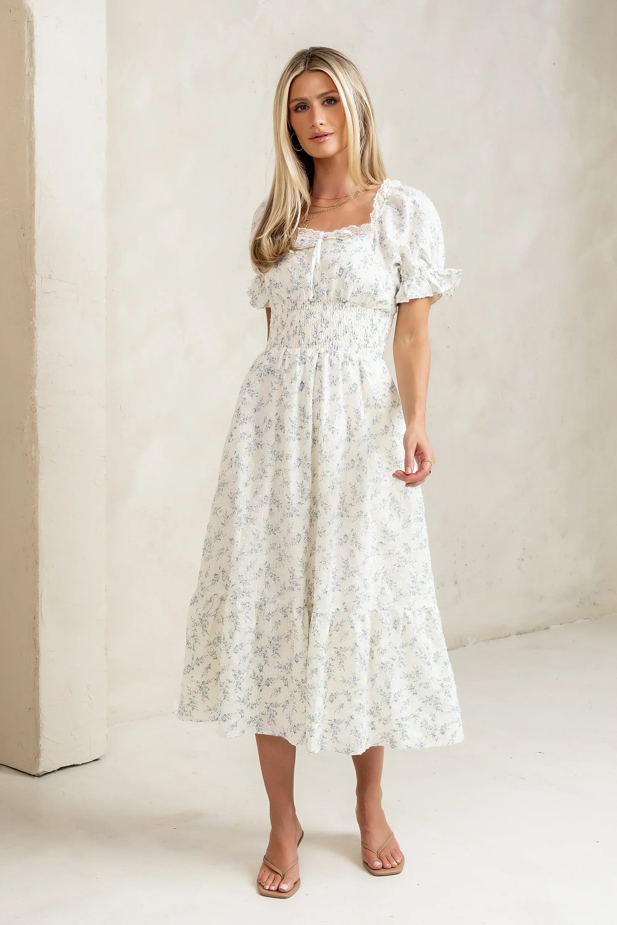 Travis Floral Midi Dress