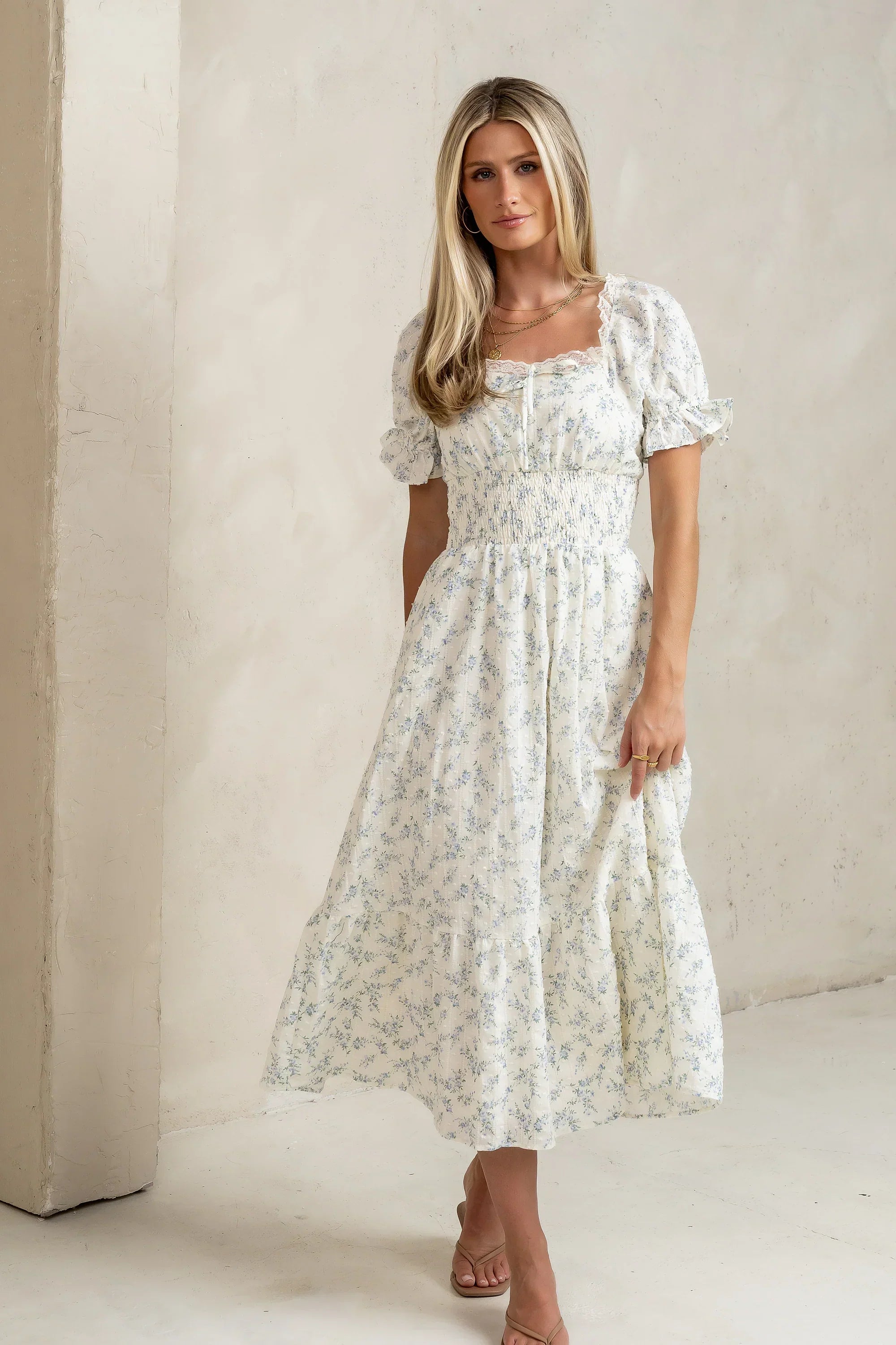 Travis Floral Midi Dress