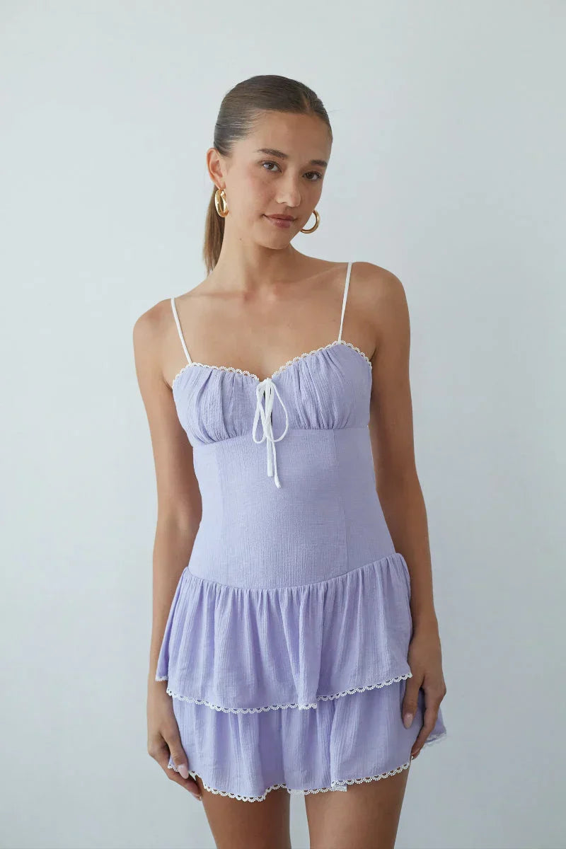 Fiorella Open Back Mini Dress
