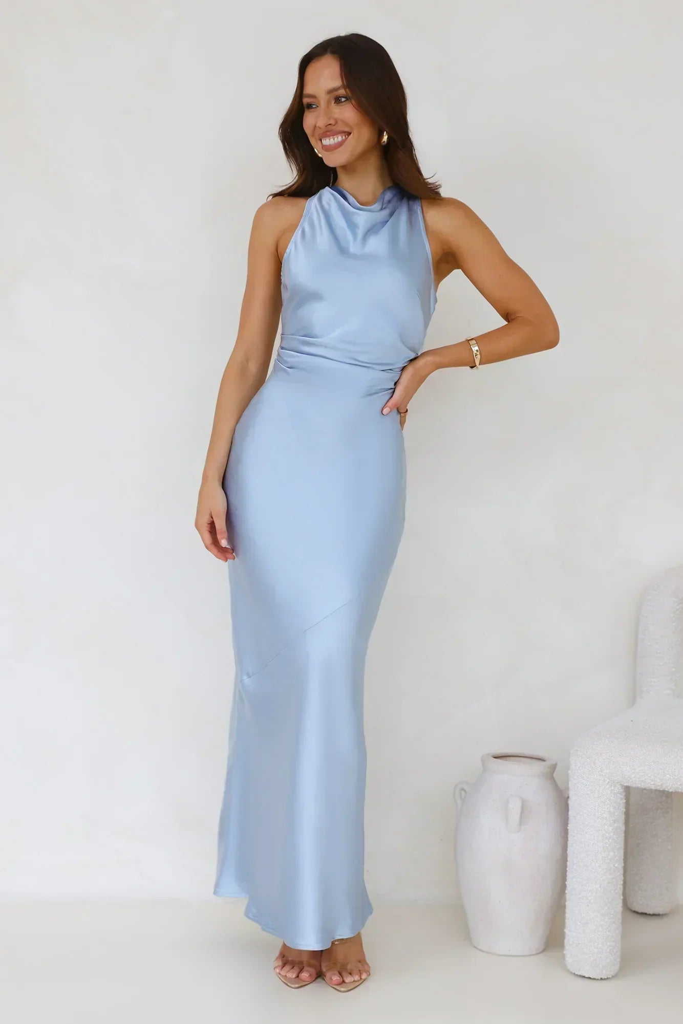 Eden Satin Maxi Dress