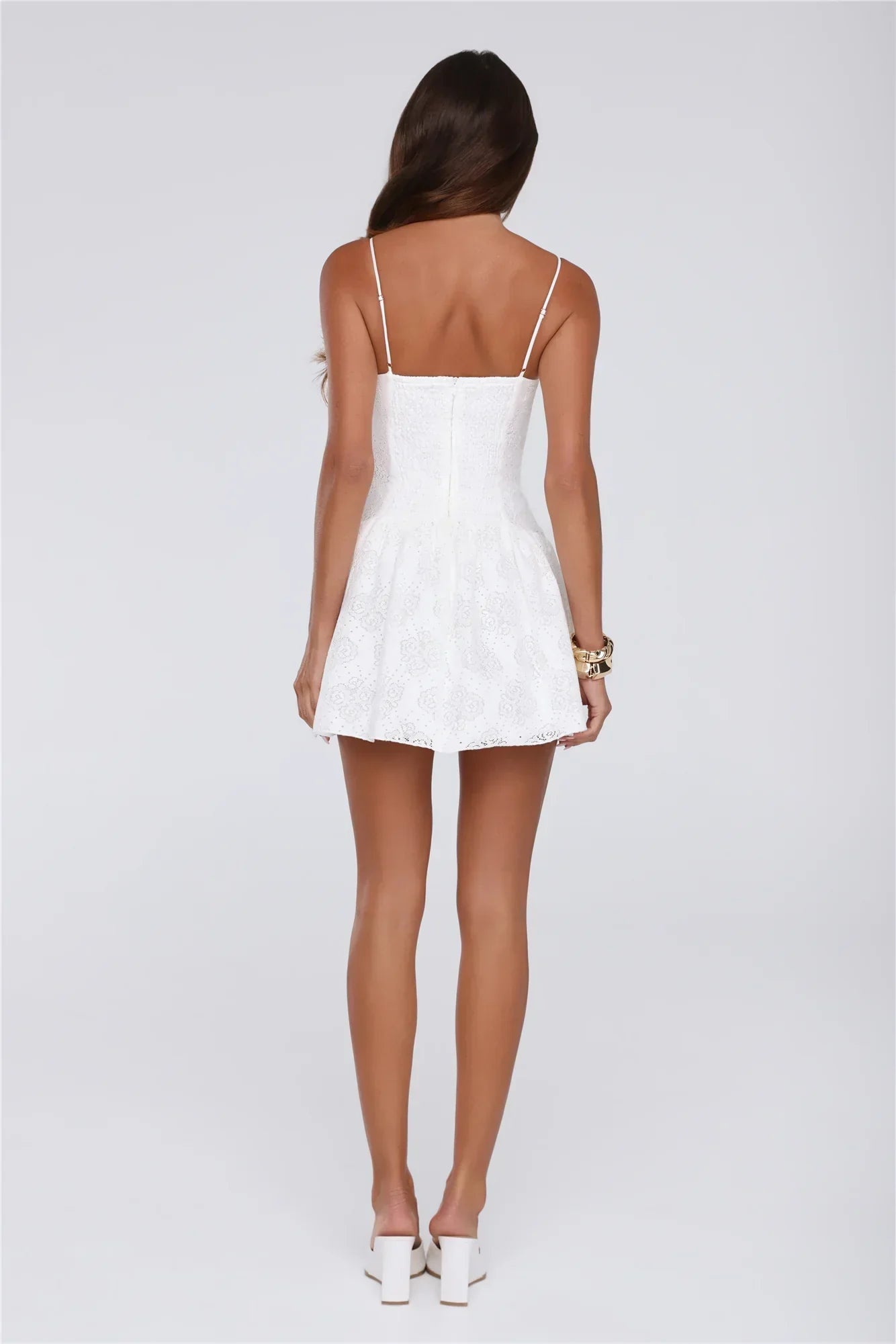 Love In Lights Mini Dress White
