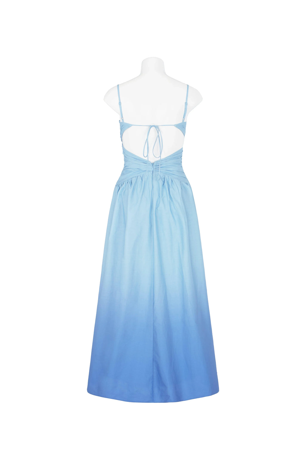 Summer-Sky Blue Gradient Maxi Dress