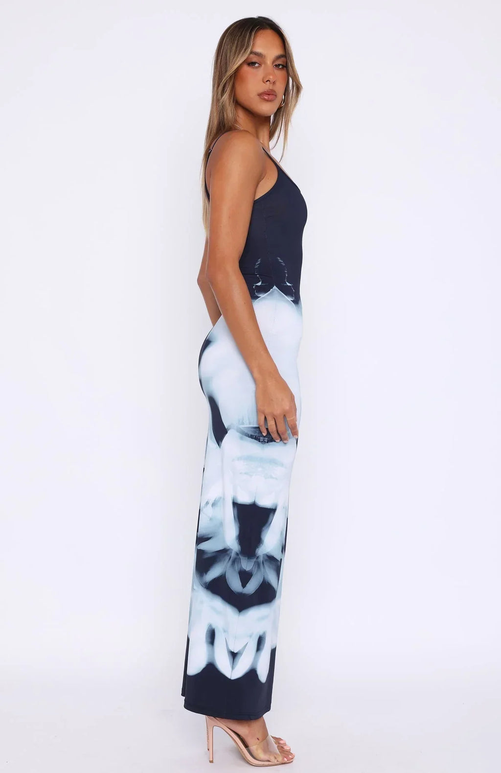 Shadow Bloom Maxi Dress