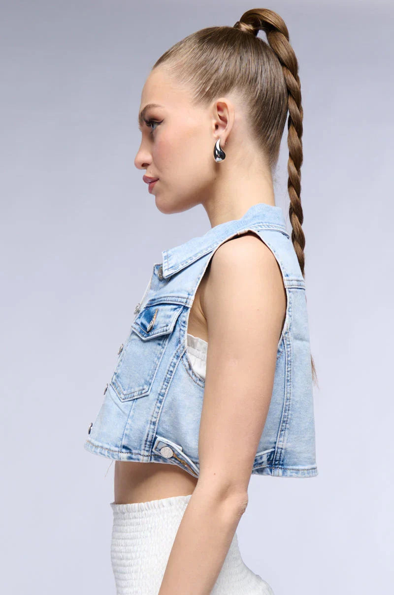 Back To The Basics Denim Vest