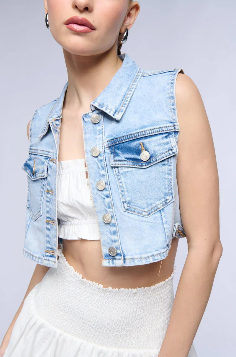 Back To The Basics Denim Vest