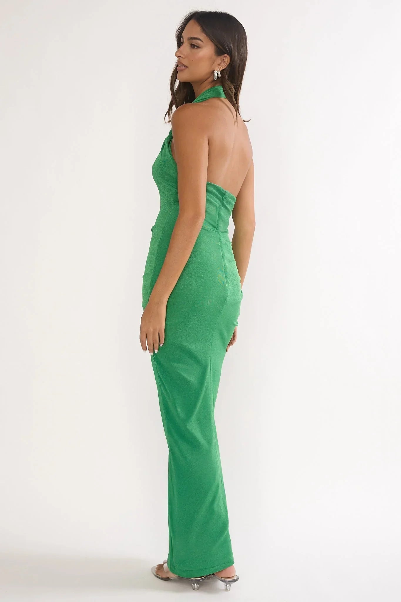 Stellarose Halter Maxi Dress Green