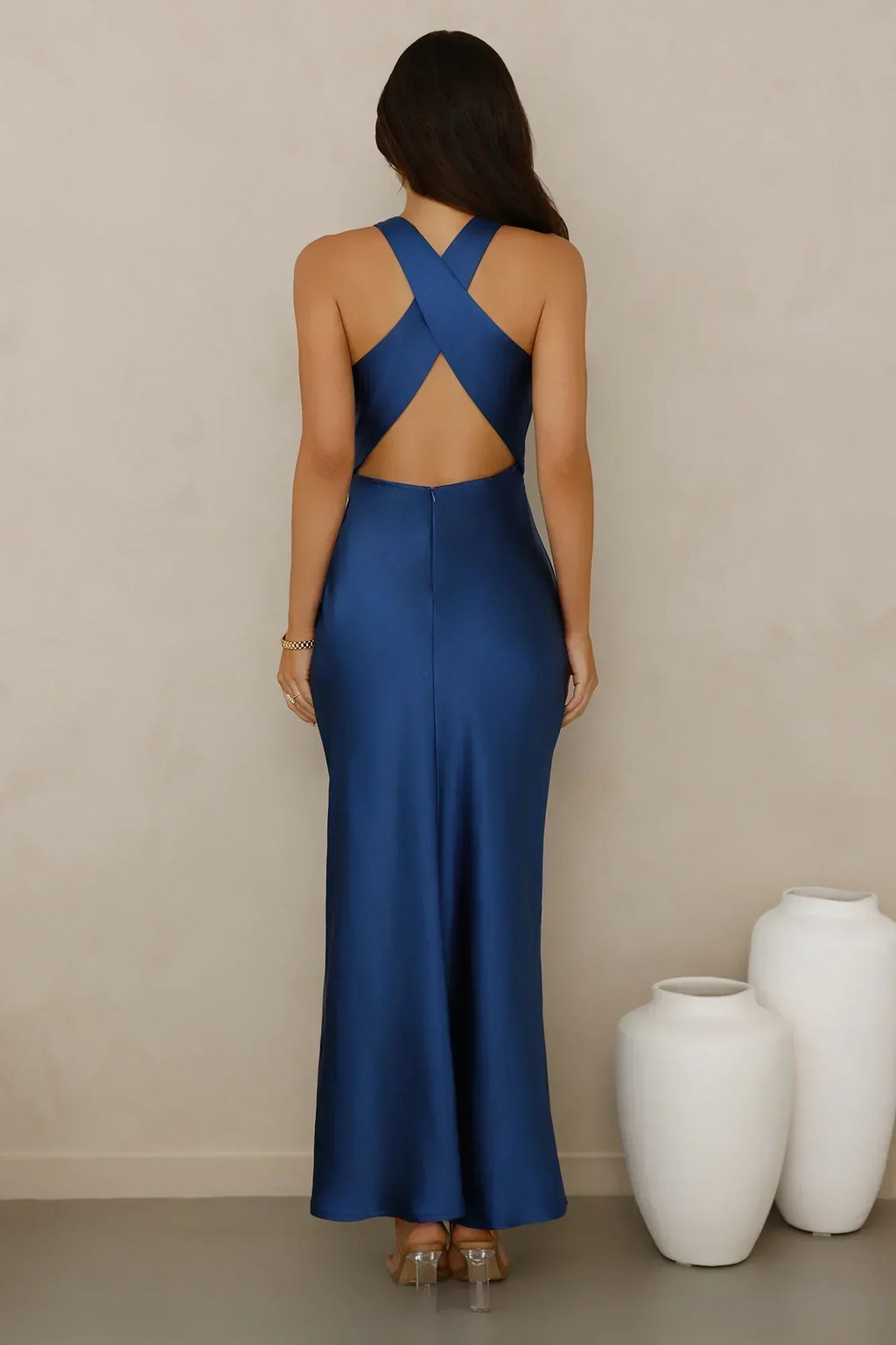 Eden Satin Maxi Dress