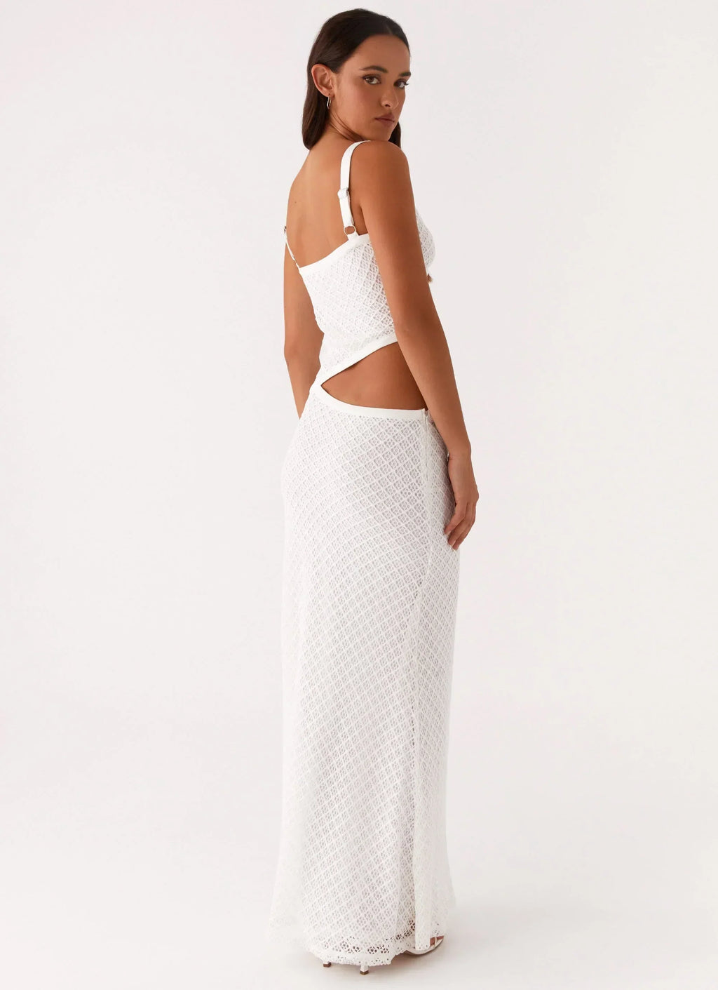 Jocelyn Maxi Dress - White Crochet