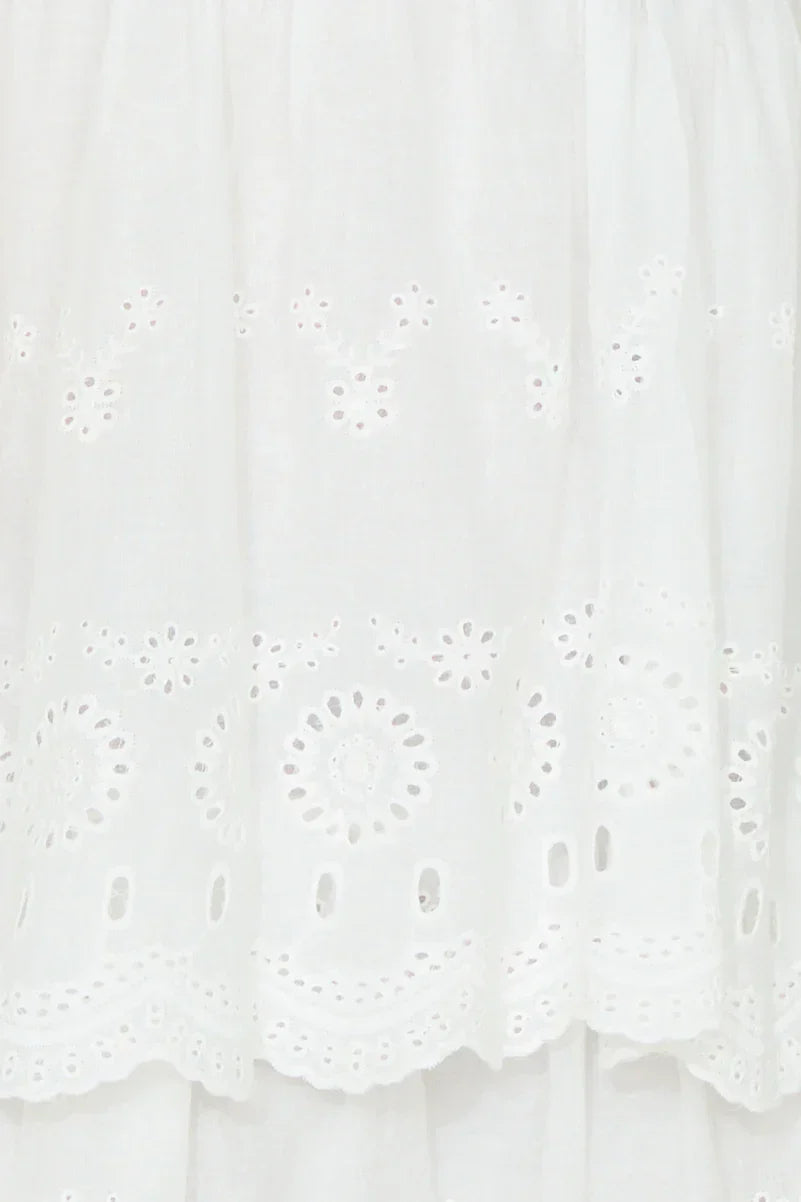 Exotic Cruise Mini Dress White