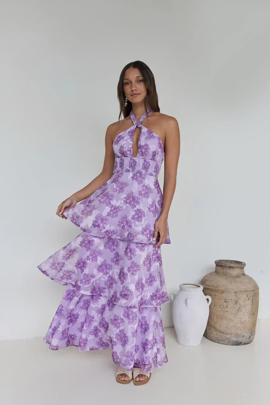 Lover And Dreamer Halter Maxi Dress Lilac