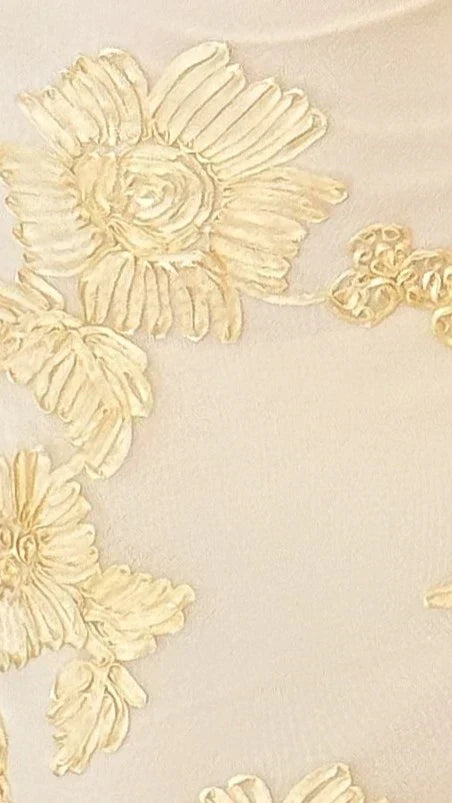 Veya Strapless Maxi Dress - Yellow