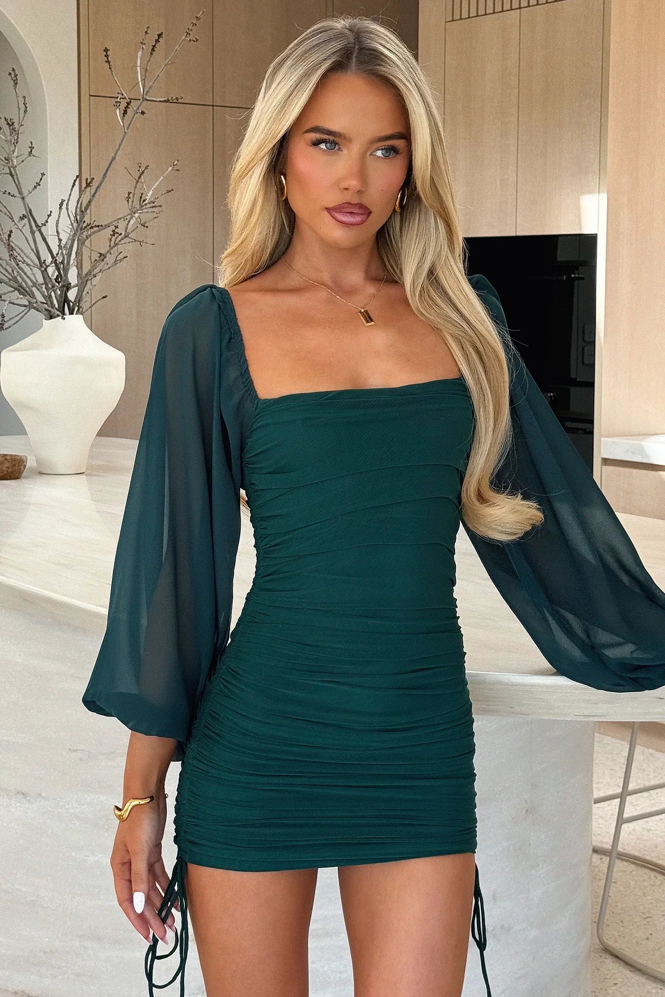 Lorde Dress - Emerald
