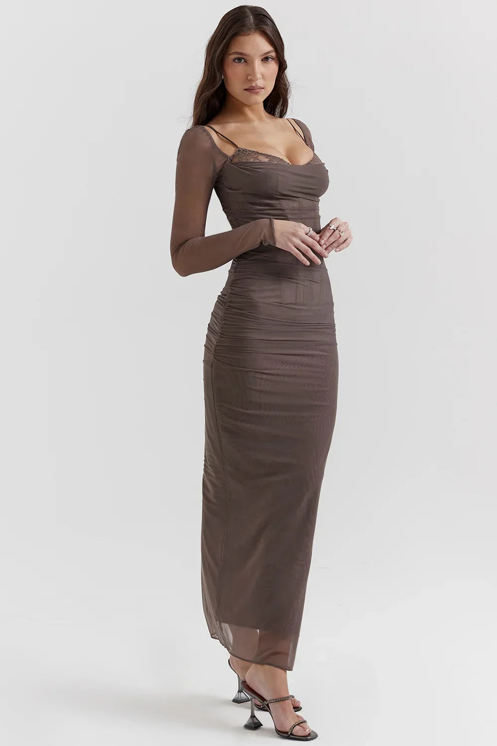 Katarina-Smoke Maxi Dress