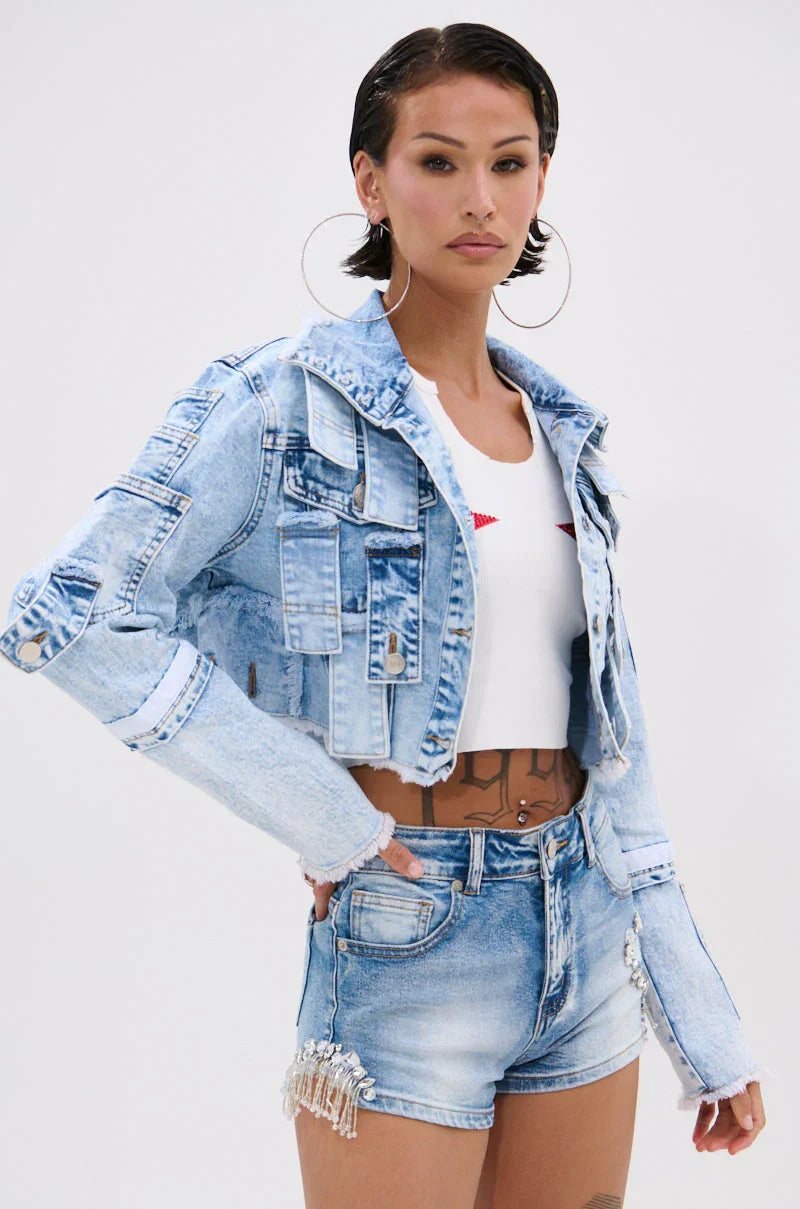Arianne Patchwork Denim Jacket