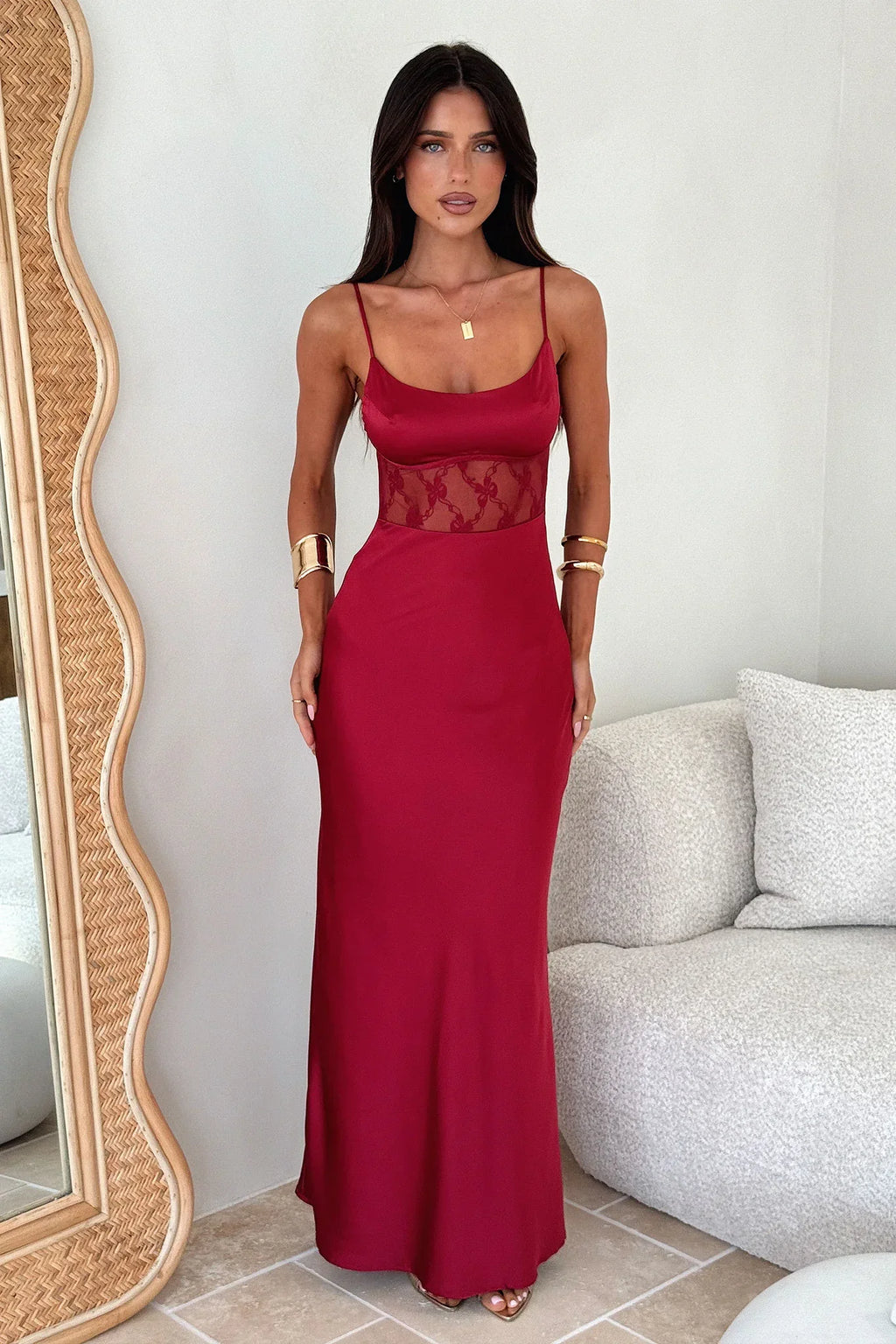 Azaria Maxi Dress - Red