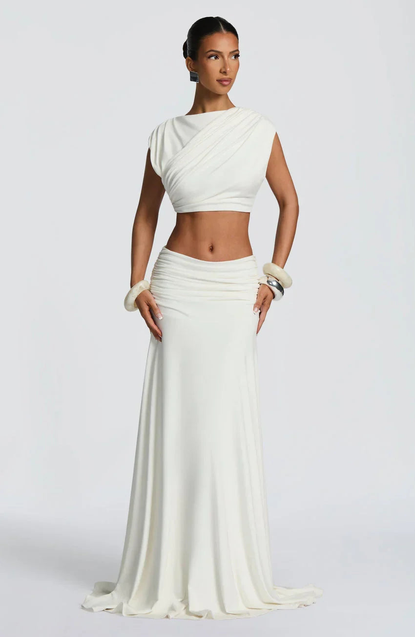Paige Maxi Skirt - Ivory