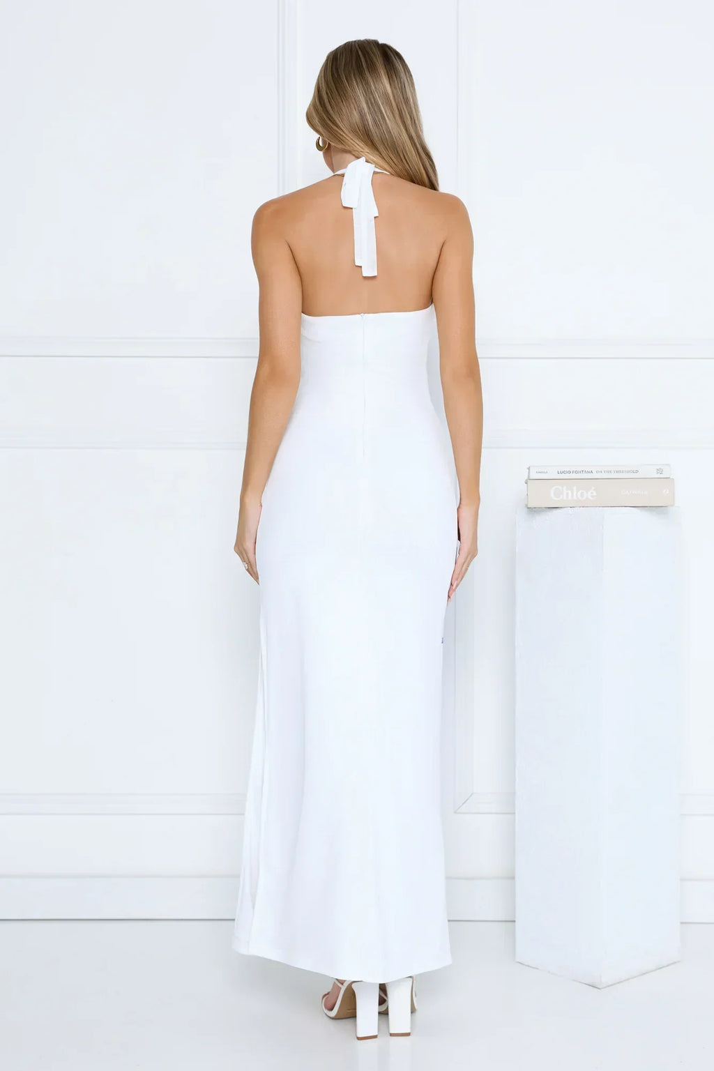 Dear Dahlia Maxi Dress White