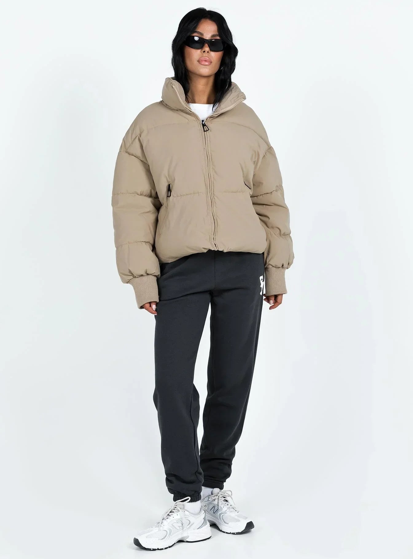 7Th Avenue Puffer Jacket Beige