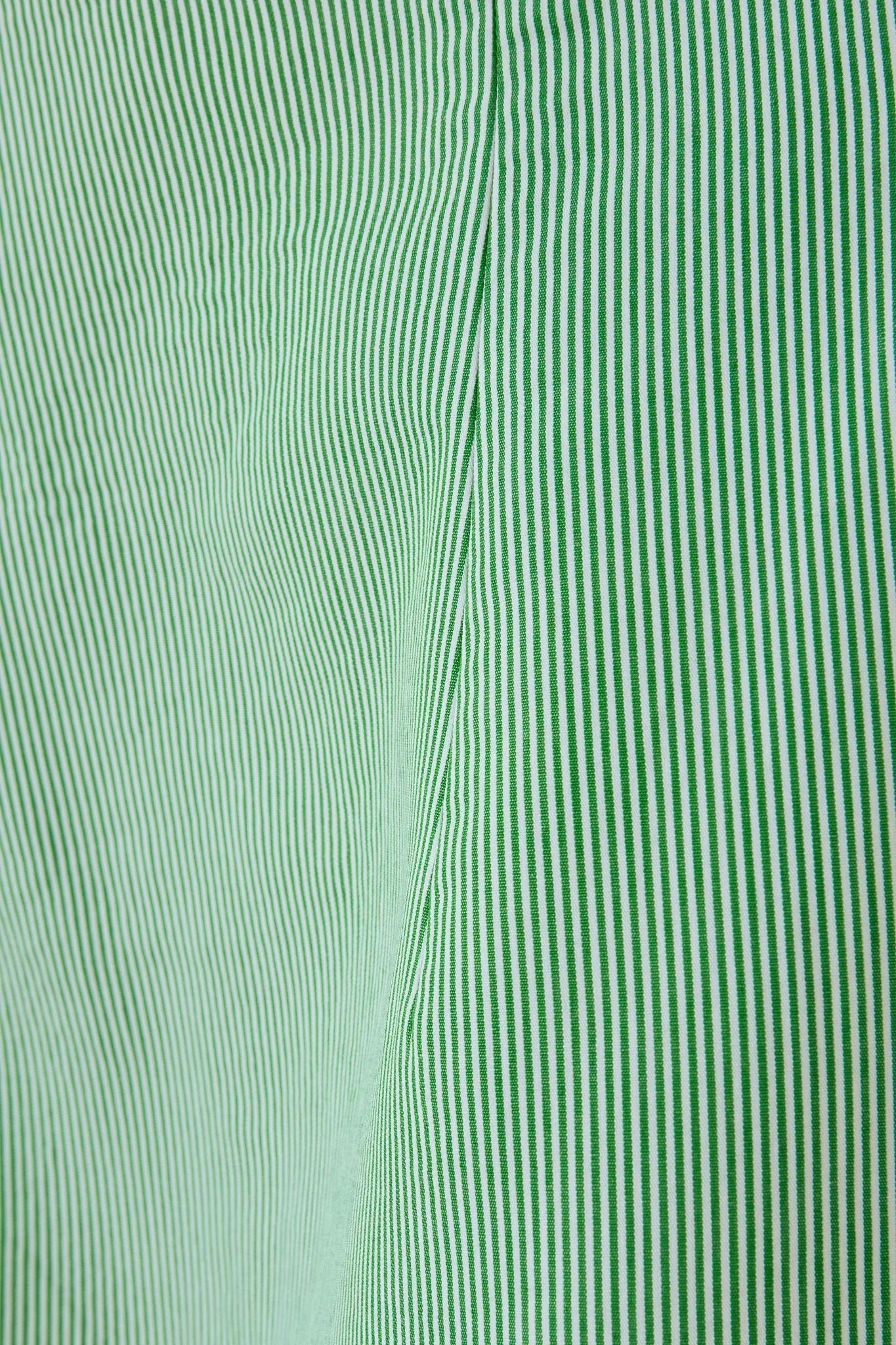 Cotton Pinstripe Mini Dress