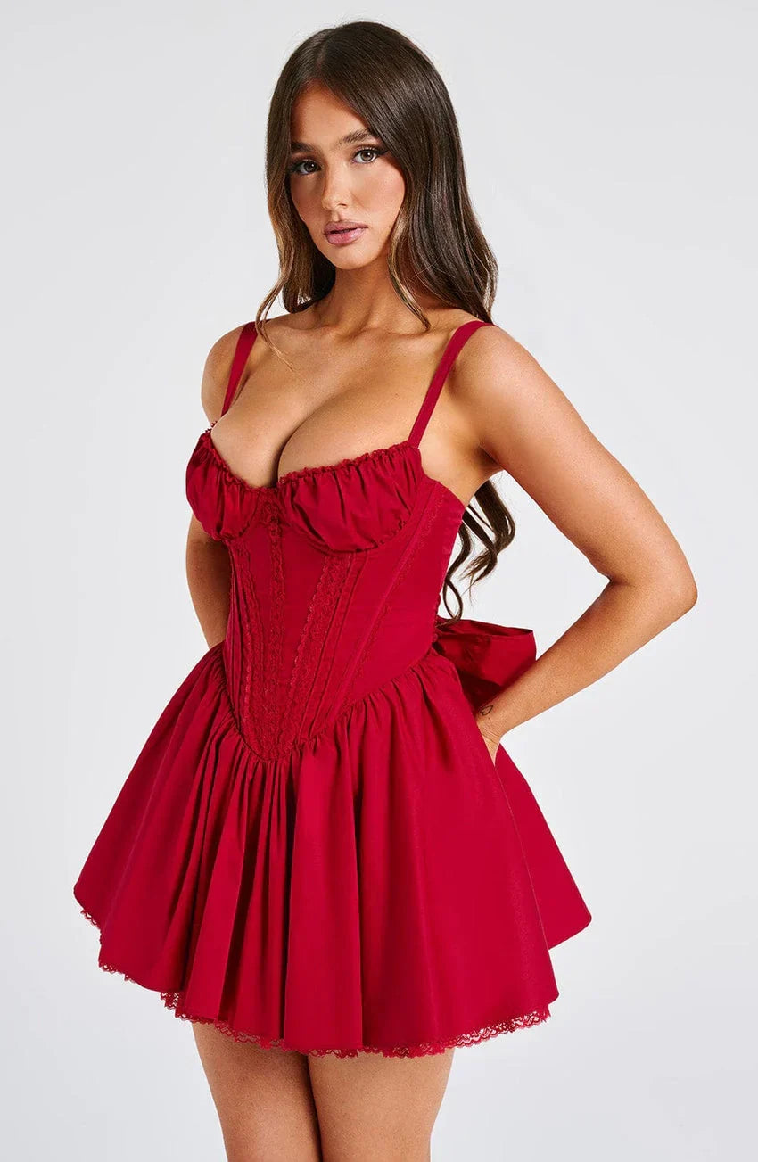 Josie Mini Dress - Red