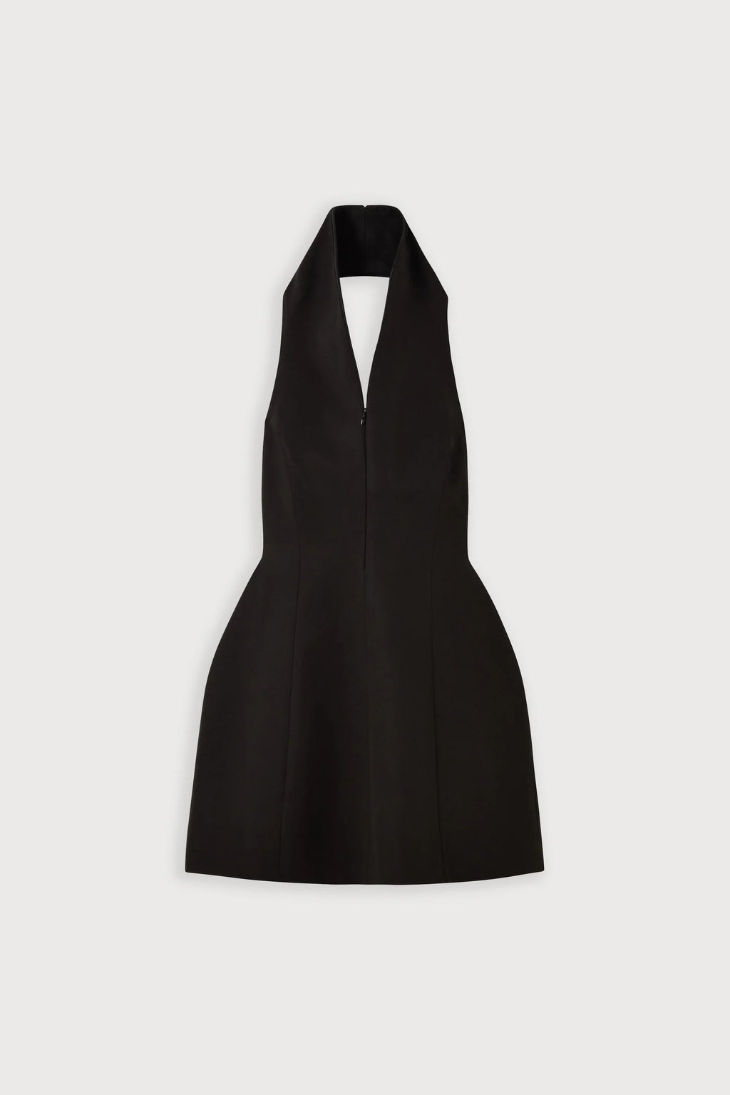 Cotton Mix Zip Collar Mini Dress