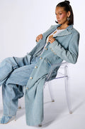 Divine Timing Denim Trench