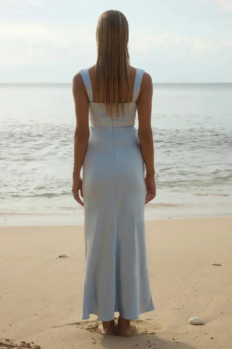 Margot Cowl Neck Satin Maxi Dress