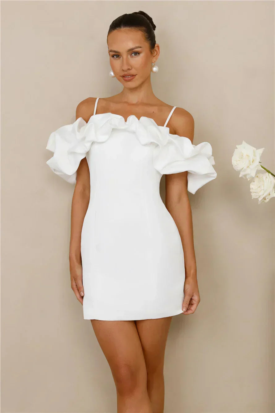 Love On Lock Off Shoulder Mini Dress